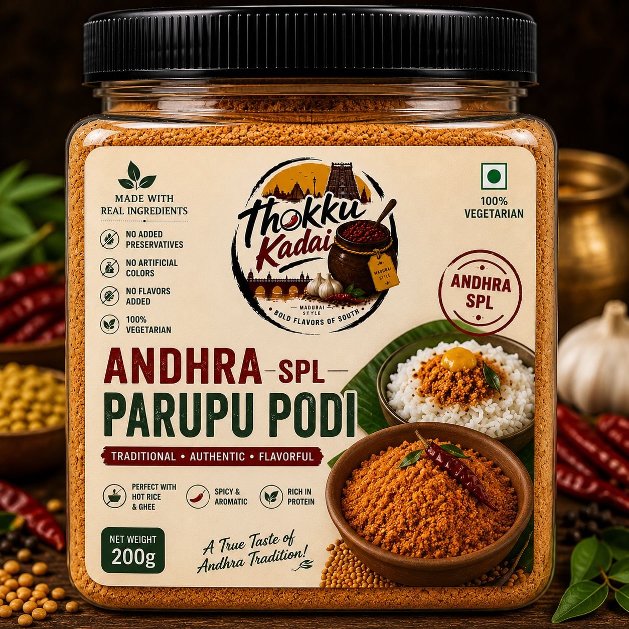 Andhra Special Parupu Podi
