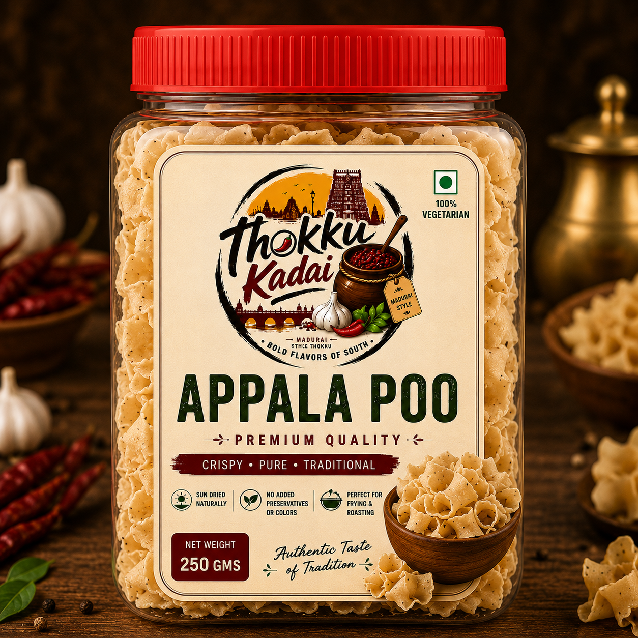 Appalam Poo - 250g
